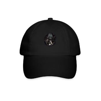 Düstere wunderschöne Hexe / Wicca - Baseballkappe - Schwarz/Schwarz - Vorne