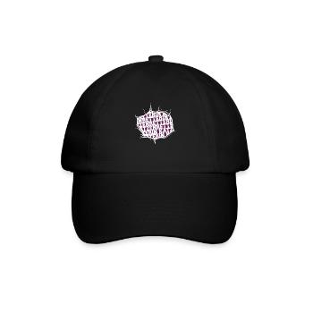 veggie gemüse fährte tiere geschenk kuh zitat tier - Baseballkappe - Schwarz/Schwarz - Vorne