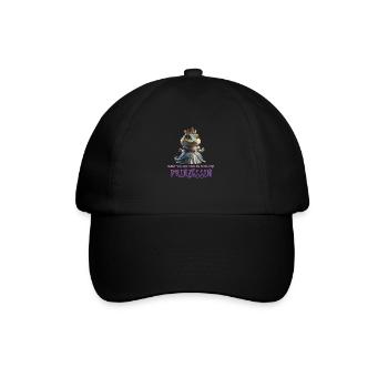 Kroko Prinzessin 02 - Baseballkappe - Schwarz/Schwarz - Vorne