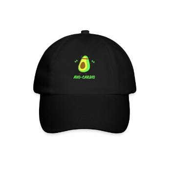 avo cardio - Baseballkappe - Schwarz/Schwarz - Vorne