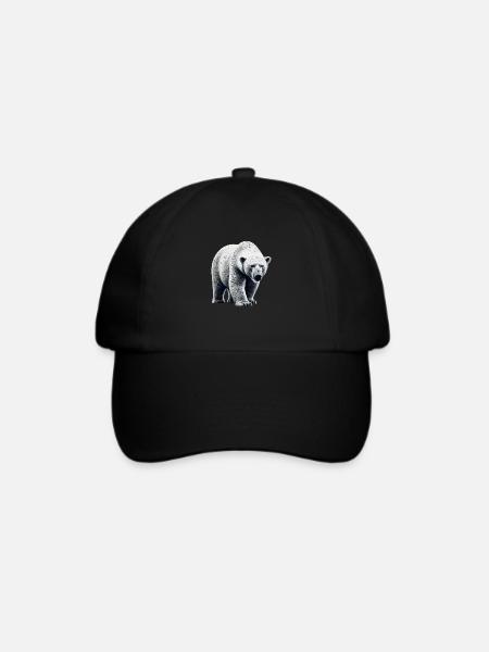 Eisbär - Baseballkappe - Schwarz/Schwarz