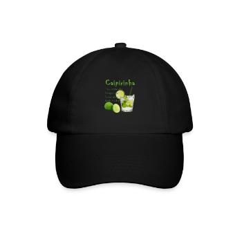 Cocktail Caipirinha - Baseballkappe - Schwarz/Schwarz - Vorne