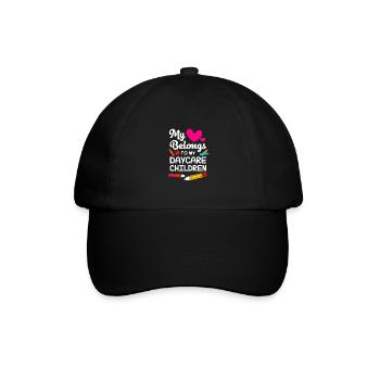 Kindertagesstätte Erziehung Erzieher Erzieherin - Baseballkappe - Schwarz/Schwarz - Vorne