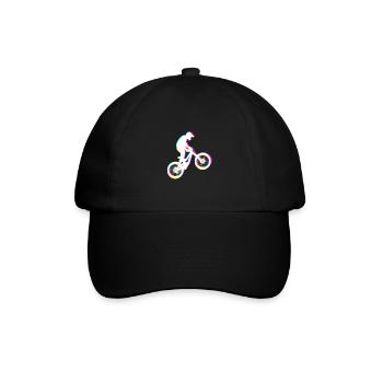 Mountainbike Mountainbiken Mountainbiker - Baseballkappe - Schwarz/Schwarz - Vorne