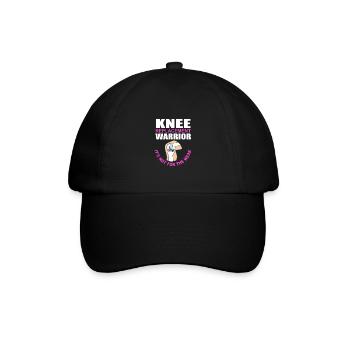 Knie Operation - Baseballkappe - Schwarz/Schwarz - Vorne