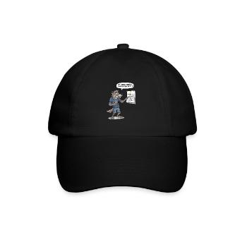 Vollmond-Termin? Ich hab doch keine Zeit ! - Baseballkappe - Schwarz/Schwarz - Vorne