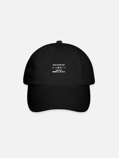Zu meiner Zeit hatten wir 9 Planeten - Baseballkappe - Schwarz/Schwarz