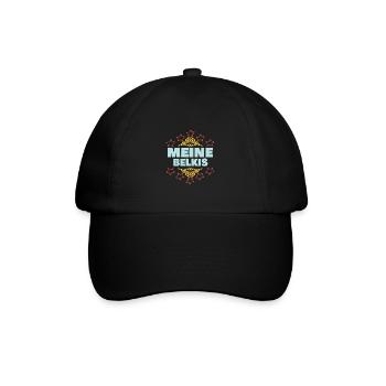 Belkis als Mädchen - Baseballkappe - Schwarz/Schwarz - Vorne