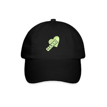 Gianni als Gold - Baseballkappe - Schwarz/Schwarz - Vorne