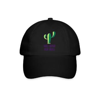 Kaktus - Rasur - Baseballkappe - Schwarz/Schwarz - Vorne