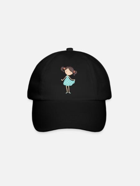Mädchen - Baseballkappe - Schwarz/Schwarz