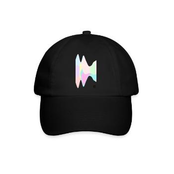 lit. motiv bunt - Baseballkappe - Schwarz/Schwarz - Vorne