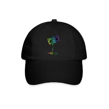 GUETTO BLASTER - Baseballkappe - Schwarz/Schwarz - Vorne