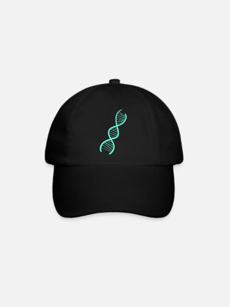 DNA Gene Genetik Biologie DNS - Baseballkappe - Schwarz/Schwarz