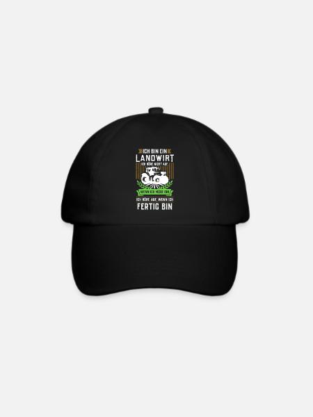 Landwirt - Ich höre nicht auf wenn ich müde bin... - Baseballkappe - Schwarz/Schwarz