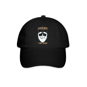 Coolest Cat Dad I Ragdoll Cat Dad I Ragdoll Cat - Baseballkappe - Schwarz/Schwarz - Vorne