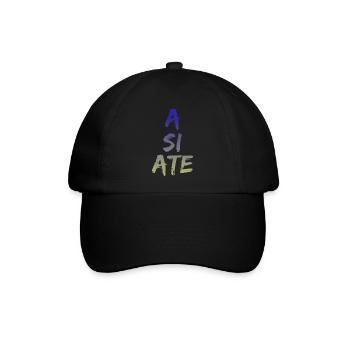 A SI ATE - Neues und Cooles Design ++ NEW STYLE ++ - Baseballkappe - Schwarz/Schwarz - Vorne