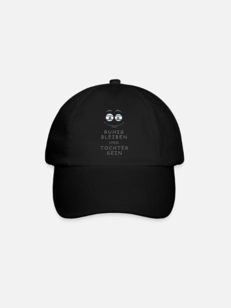 Tochter sein - Baseballkappe - Schwarz/Schwarz