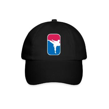 Kampfsport Kämpfer Karate Judo lustige Geschenk - Baseballkappe - Schwarz/Schwarz - Vorne