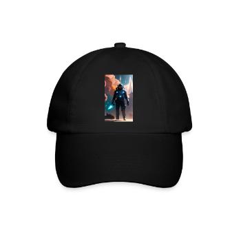 Raum - Baseballkappe - Schwarz/Schwarz - Vorne