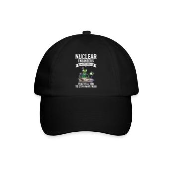 Kernenergie Design für Erneuerbare Kernenergie - Baseballkappe - Schwarz/Schwarz - Vorne