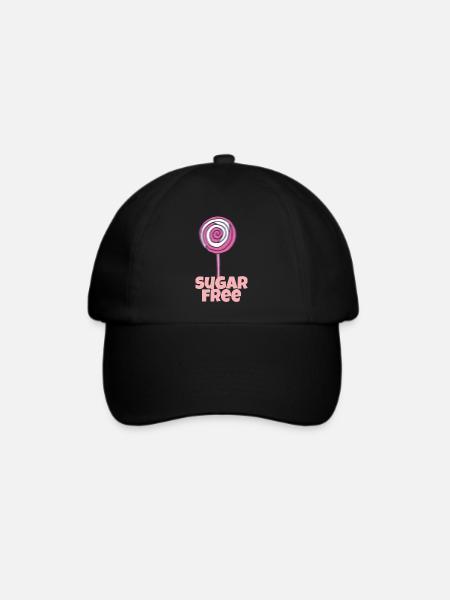 lollipop sugarfree - Baseballkappe - Schwarz/Schwarz