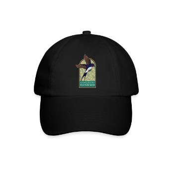 Rauchschwalbe Flüsterer Österreich Vogel - Baseballkappe - Schwarz/Schwarz - Vorne