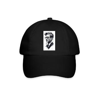 Abstrakter Profi - Baseballkappe - Schwarz/Schwarz - Vorne