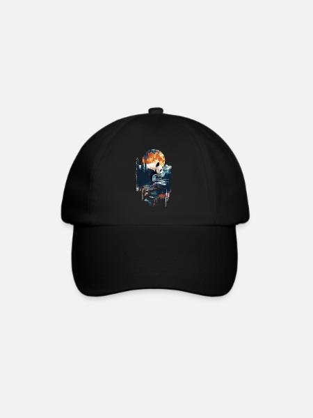 Panda - Baseballkappe - Schwarz/Schwarz