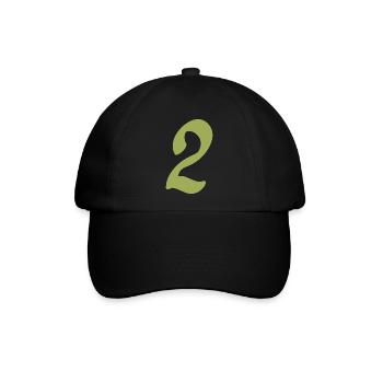 2 - Baseballkappe - Schwarz/Schwarz - Vorne