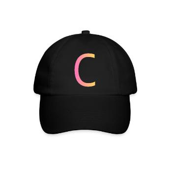 C - Baseballkappe - Schwarz/Schwarz - Vorne