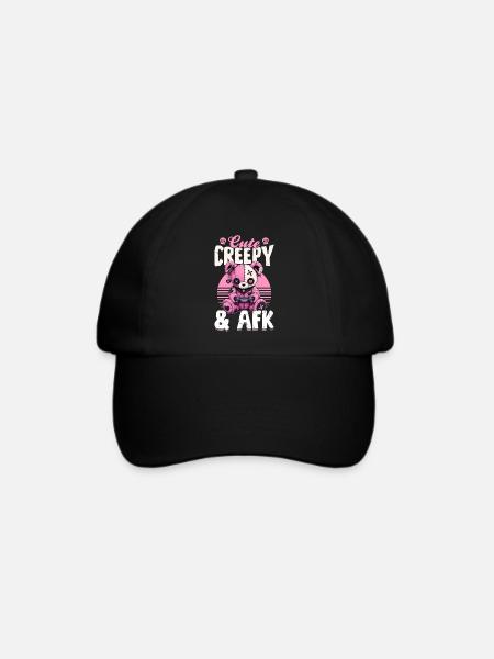 Pastel Goth Soft Goth Gaming Gamer - Baseballkappe - Schwarz/Schwarz