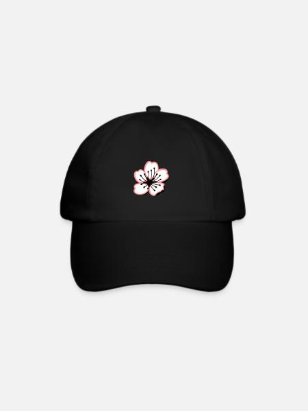 Sakura Kirschblüte - Baseballkappe - Schwarz/Schwarz