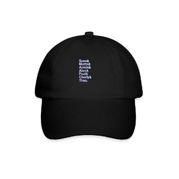 Techno Aesthetic Goth Rave 90er DJ Festival - Baseballkappe - Schwarz/Schwarz - Vorne