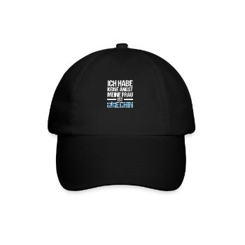 Griechen Griechenland - Baseballkappe - Schwarz/Schwarz - Vorne