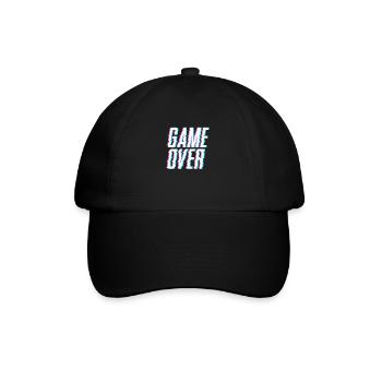 Game Over - Baseballkappe - Schwarz/Schwarz - Vorne