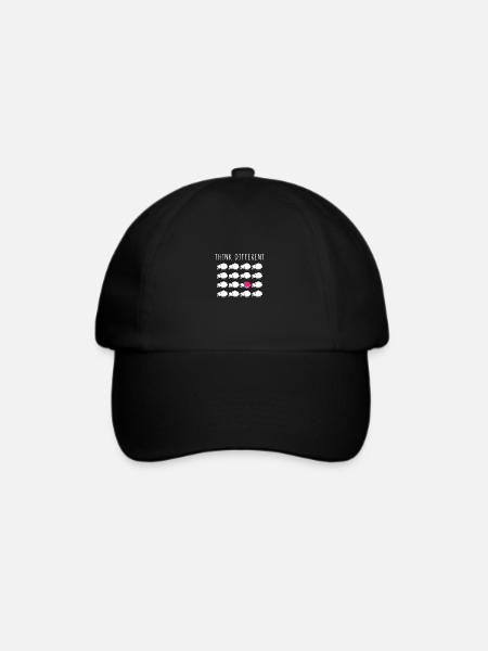 Think Different - Baseballkappe - Schwarz/Schwarz