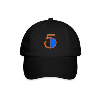 5. 5 JAHRE. 5-JÄHRIGES JUBILÄUM. GEBURTSTAG 5 JAHRE. - Baseballkappe - Schwarz/Schwarz - Vorne
