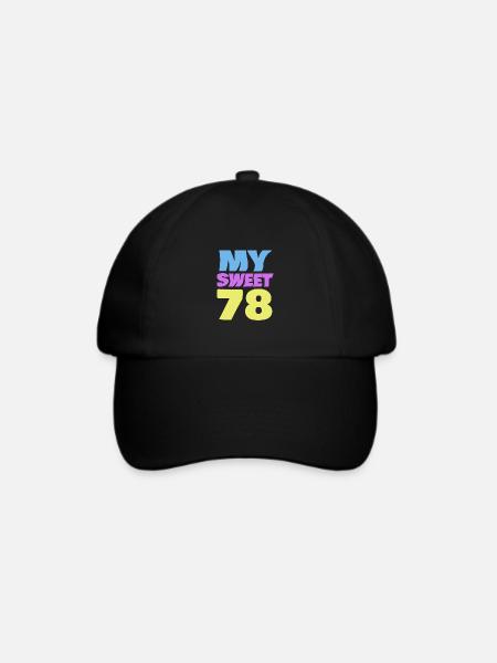 78 - Baseballkappe - Schwarz/Schwarz
