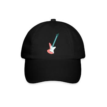E- Gitarre - Baseballkappe - Schwarz/Schwarz - Vorne