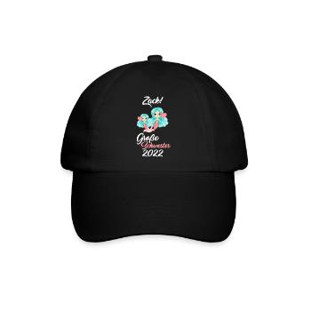 Große Schwester 2022 Meerjungfrau Kinder Geschenk - Baseballkappe - Schwarz/Schwarz - Vorne