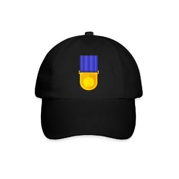 Scotch Bonnet Medaille - Baseballkappe - Schwarz/Schwarz - Vorne