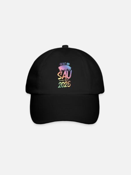 2025 Geile Sau - Baseballkappe - Schwarz/Schwarz