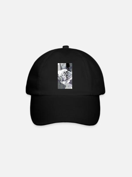Dank lightX abstrakt - Baseballkappe - Schwarz/Schwarz