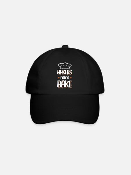 Bakers gonna Bake - Baseballkappe - Schwarz/Schwarz