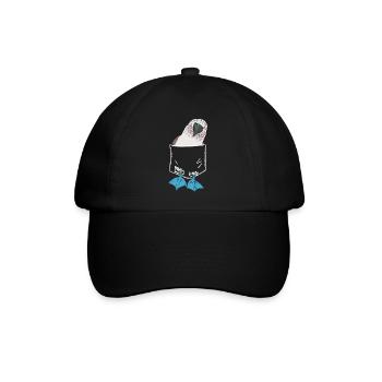 Blaufußtölpel Blue-footed Booby Seevogel - Baseballkappe - Schwarz/Schwarz - Vorne