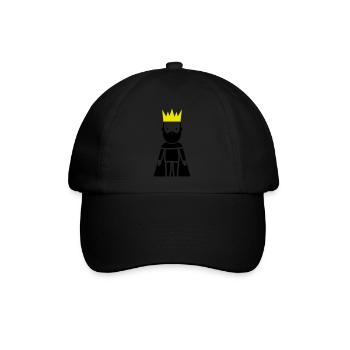 Majestät König - Baseballkappe - Schwarz/Schwarz - Vorne