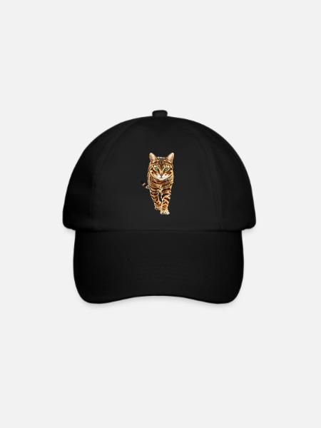 Bengalen - Baseballkappe - Schwarz/Schwarz