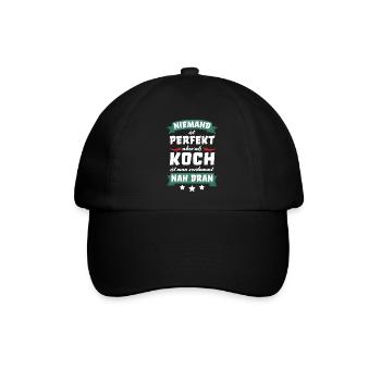 Koch kochen Köche Beruf Spruch lustig - Baseballkappe - Schwarz/Schwarz - Vorne