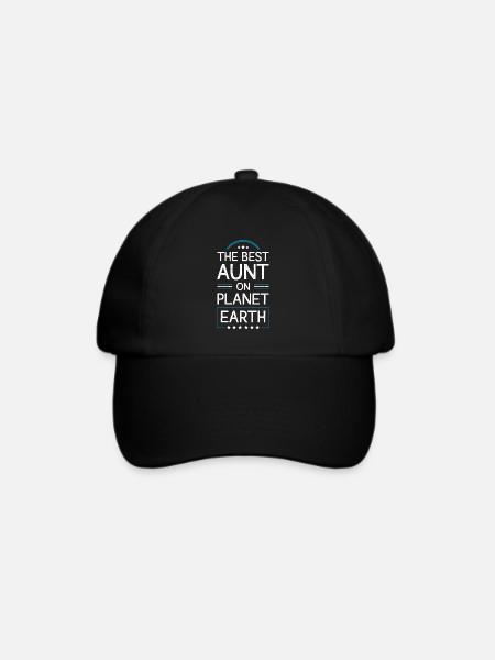 Beste Tante Spruch - Baseballkappe - Schwarz/Schwarz